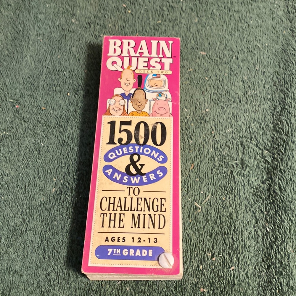 Vintage “ Brain Quest” for the 7th Grade. 1500 Questions and Answers.